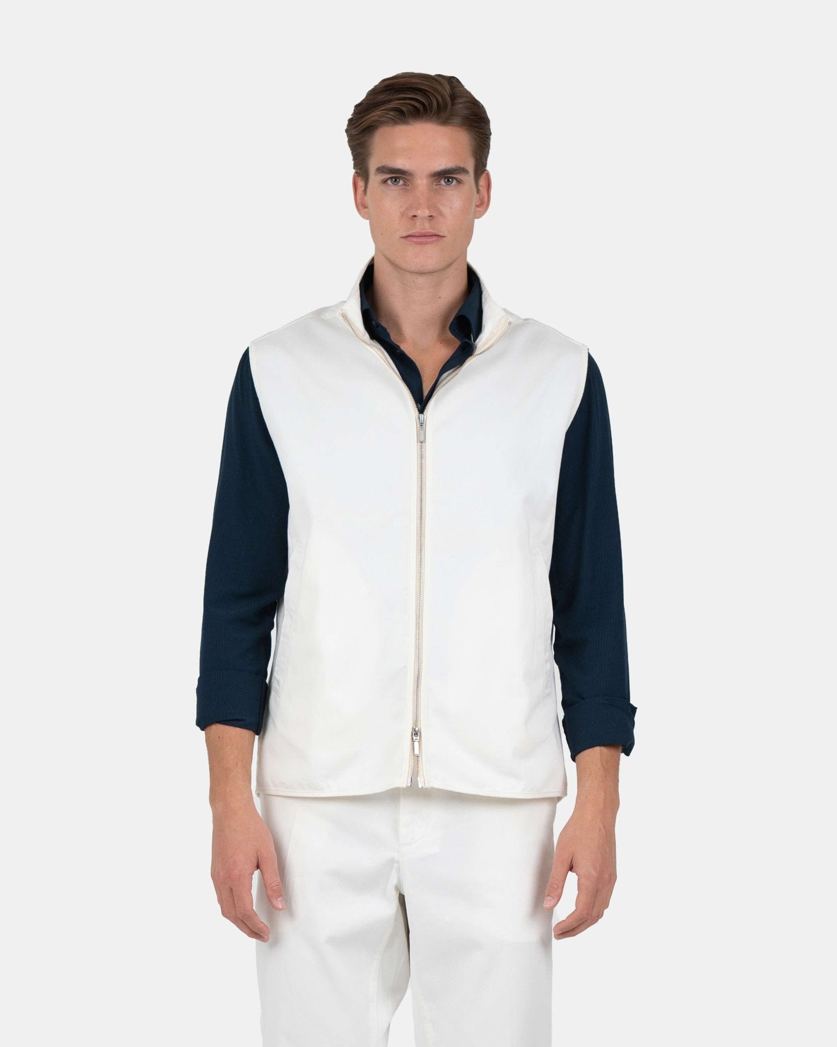 Zip Up Vest Hvid | Skagen - clothing.dk
